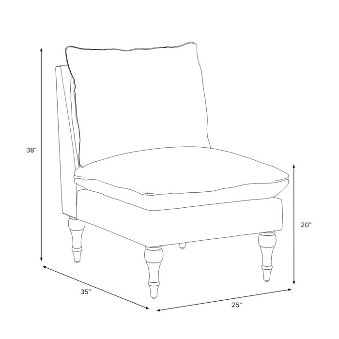 Birch Lane™ Bali Upholstered Slipper Chair & Reviews Wayfair